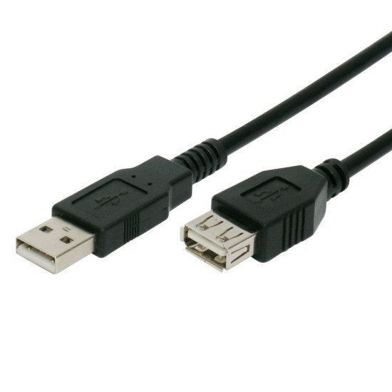 Powertech Καλώδιο Usb 2.0 Αρσενικό Σε Θηλυκό Cab-U013, Copper, 5M, Μαύρο Powertech Καλώδιο Usb 2.0 Αρσενικό Σε Θηλυκό Cab-U013, Copper, 5M, Μαύρο