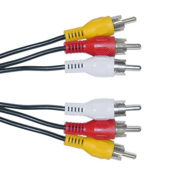 Powertech Καλώδιο 3X Rca Σε 3X Rca Cab-R005, 3M, Μαύρο Powertech Καλώδιο 3X Rca Σε 3X Rca Cab-R005, 3M, Μαύρο