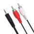 Powertech Καλώδιο 3.5Mm Σε 2X Rca Cab-R007, 1.5M, Μαύρο