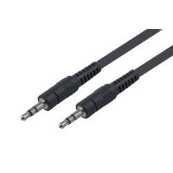 Powertech Καλώδιο Stereo 3.5Mm Cab-J001, Aux, Nickel Plated, 1.5M, Μαύρο