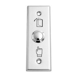 Secukey Χωνευτό Μπουτόν Sck-Cbutton1, 3Α, Ασημί