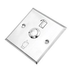 Secukey Χωνευτό Μπουτόν Sck-Cbutton2, 3Α, Ασημί