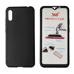 Powertech Θήκη Body 360° Tempered Glass, Huawei Y5 2019/Honor 8S, Μαύρη
