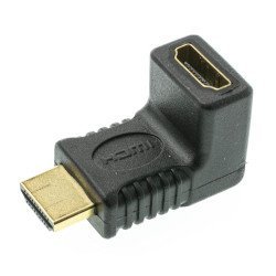 Powertech Αντάπτορας Hdmi Cab-H035, Γωνιακός 90°, Μαύρος