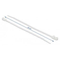 Delock Δεματικά Καλωδίων 18944 Με Οπή Στερέωσης, 160X4.8Mm, Λευκά, 10Τμχ