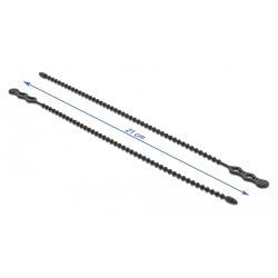 Delock Reusable Δεματικά Καλωδίων 18966, 210X4.5Mm, Μαύρα, 10Τμχ