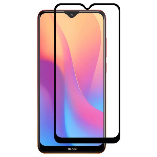 Powertech Tempered Glass 5D, Full Glue, Xiaomi Redmi 8A, Μαύρο