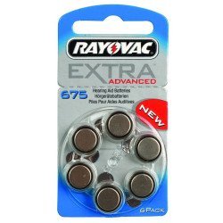 Rayovac Μπαταρίες Ακουστικών Βαρηκοΐας 675Mf, Mercury Free, 1,45V, 6Τμχ