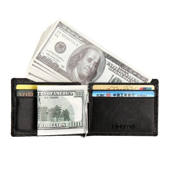 Intime Πορτοφόλι It-016, Rfid, Pu Leather, Μαύρο Intime Πορτοφόλι It-016, Rfid, Pu Leather, Μαύρο