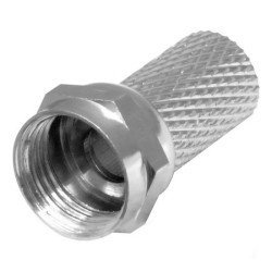 Powertech Αντάπτορας F-Plug Νικελίου Cab-V015, 20Mm, 5Τμχ