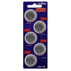 Murata Μπαταρία Λιθίου Cr2430, 3V, 5Τμχ