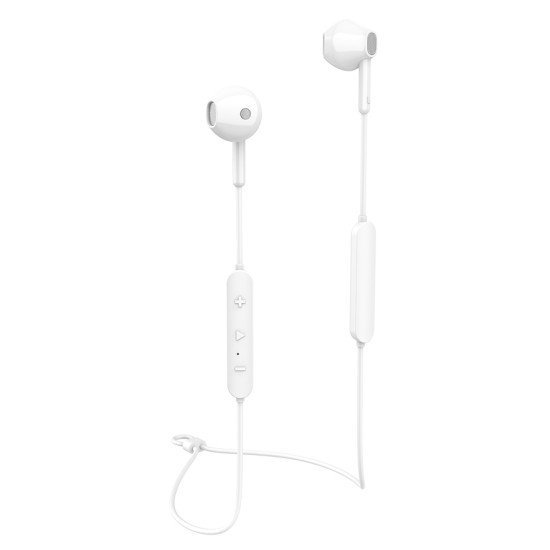 Celebrat Bluetooth Earphones A17, Με Μαγνήτη, Μικρόφωνο Hd, Λευκά