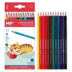 Mp Χρωματιστές Ξυλομπογιές Pp802, 12Τμχ