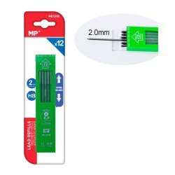 Mp Ανταλλακτικές Μύτες Για Μηχανικό Μολύβι Pe131R, Ηβ, 2Mm, 12Τμχ Mp Ανταλλακτικές Μύτες Για Μηχανικό Μολύβι Pe131R, Ηβ, 2Mm, 12Τμχ