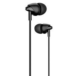 Usams Earphones Με Μικρόφωνο Ep-39, 10Mm, 3.5Mm, 1.2M, Μαύρα