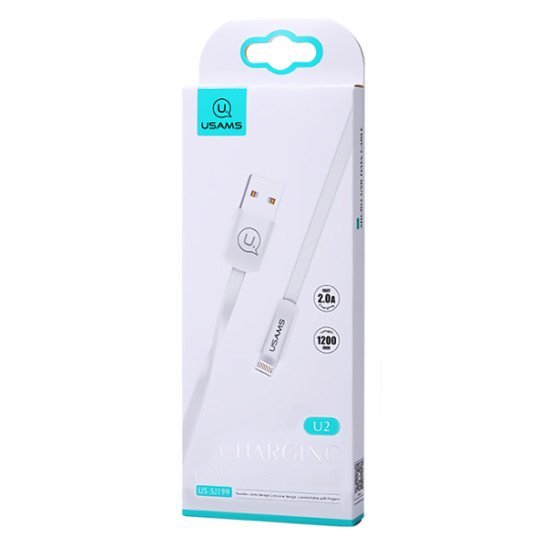 Usams Καλώδιο Usb Σε Lightning Us-Sj199, 1.2M, Λευκό Usams Καλώδιο Usb Σε Lightning Us-Sj199, 1.2M, Λευκό