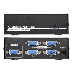 Powertech Vga Splitter Cab-G030, 1 Σε 4 Συσκευές, 1920X1440Px, 200Mhz