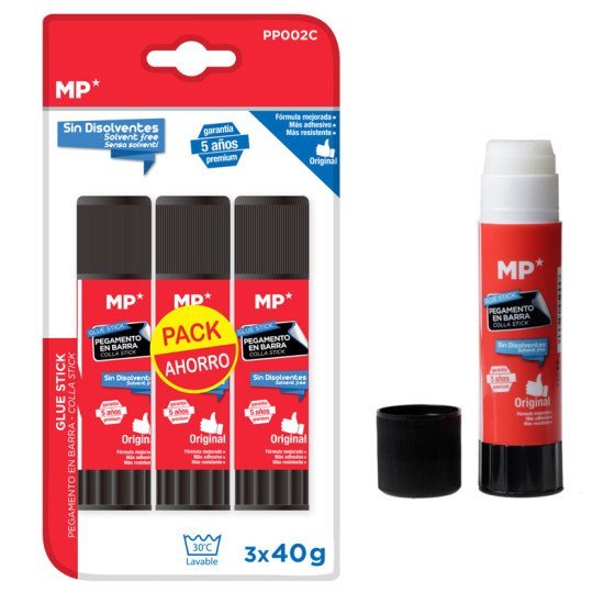 Mp Κόλλα Στικ Pp002C, Διάφανη, 40G, 3Τμχ Mp Κόλλα Στικ Pp002C, Διάφανη, 40G, 3Τμχ