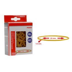 Mp Λαστιχάκια Συσκευασίας Pg004 Σε Κουτί, No2, 1.5X20Mm, 60G