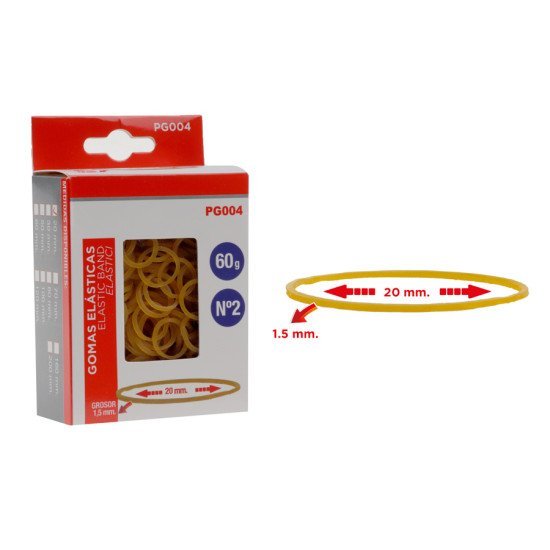 Mp Λαστιχάκια Συσκευασίας Pg004 Σε Κουτί, No2, 1.5X20Mm, 60G Mp Λαστιχάκια Συσκευασίας Pg004 Σε Κουτί, No2, 1.5X20Mm, 60G