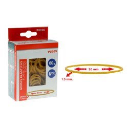 Mp Λαστιχάκια Συσκευασίας Pg005 Σε Κουτί, No3, 1.5X30Mm, 60G