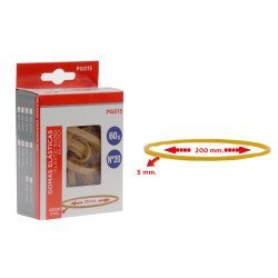 Mp Λαστιχάκια Συσκευασίας Pg015 Σε Κουτί, No20, 5X200Mm, 60G