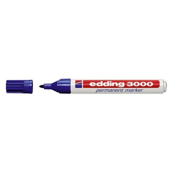 Edding Ανεξίτηλος Μαρκαδόρος 3000, 1.5-3Mm, Επαναγεμιζόμενος, Μπλε