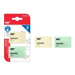 MP γόμα E2 PG144, 47 x 31 x 11mm, σετ 2τμχ, λευκή και πράσινη MP γόμα E2 PG144, 47 x 31 x 11mm, σετ 2τμχ, λευκή και πράσινη
