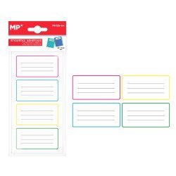 MP αυτοκόλλητες ετικέτες τετραδίων PN125-04, 65x32.6mm, 4 χρώματα, 24τμχ MP αυτοκόλλητες ετικέτες τετραδίων PN125-04, 65x32.6mm, 4 χρώματα, 24τμχ