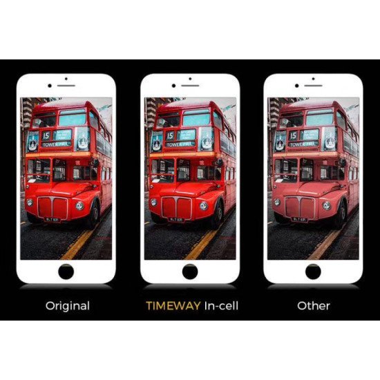 Tw Incell Lcd Για Iphone 7 Plus, Camera-Sensor Ring, Earmesh, Λευκή Tw Incell Lcd Για Iphone 7 Plus, Camera-Sensor Ring, Earmesh, Λευκή