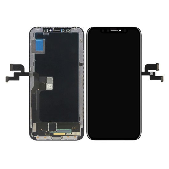 Tw Incell Lcd Ilcd-015 Για Iphone Χ, Camera-Sensor Ring, Earmesh, Μαύρη