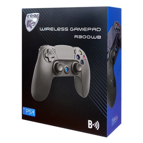 Roar Ασύρματο Gamepad R300Wb, Με Vibration, Bluetooth, Για Ps4