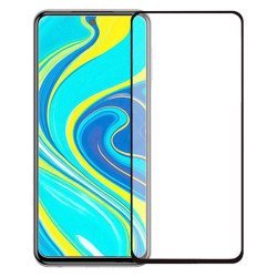 Powertech Tempered Glass 5D, Full Glue, Xiaomi Redmi Note 9 Pro, Μαύρο