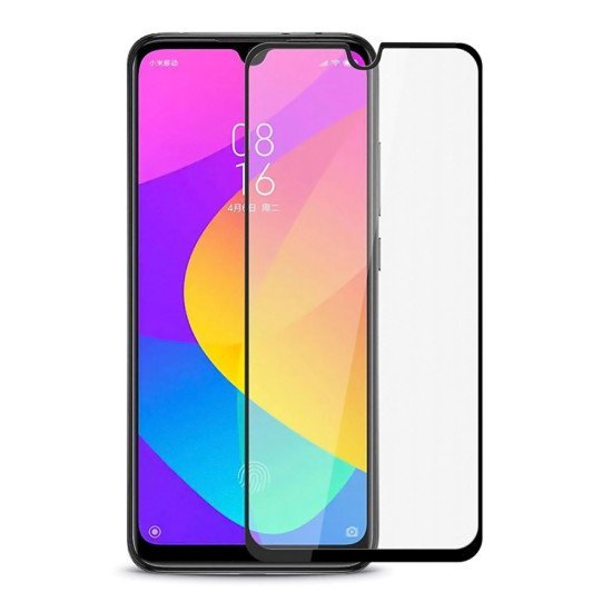 Powertech Tempered Glass 5D, Full Glue, Xiaomi Mi A3, Μαύρο