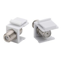 Powertech F-Coupler Adapter Cab-N154 Για Patch Panel, Λευκό