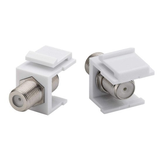 Powertech F-Coupler Adapter Cab-N154 Για Patch Panel, Λευκό