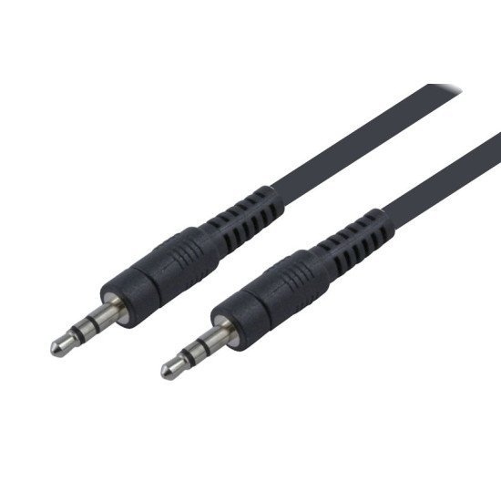Powertech Καλώδιο Stereo 3.5Mm Cab-J007, Aux, Nickel Plated, 3M, Μαύρο Powertech Καλώδιο Stereo 3.5Mm Cab-J007, Aux, Nickel Plated, 3M, Μαύρο