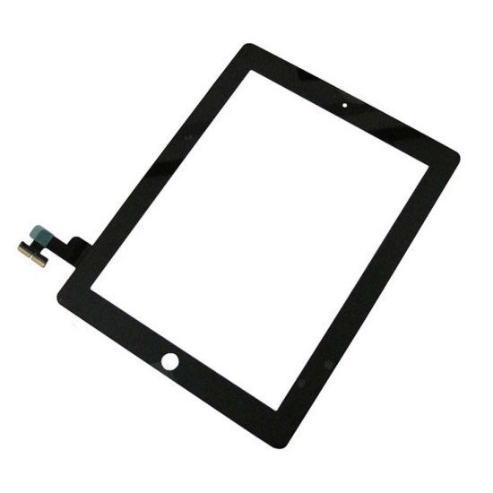 Touch Panel - Digitizer High Copy For Ipad 2, With Tape, Black