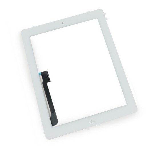 Touch Panel - Digitizer High Copy For Ipad 4, With Tape, White