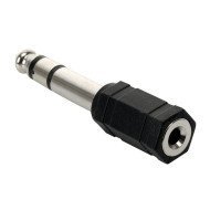 Powertech Αντάπτορας Stereo 6.35Mm Σε 3.5Mm Cab-J018, Μαύρος, 5Τμχ