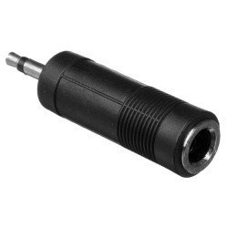 Powertech Αντάπτορας Mono 3.5Mm Σε 6.35Mm Cab-J023, Μαύρος, 5Τμχ