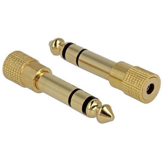Delock Αντάπτορας 6.35Mm Σε 3.5Mm 65361, Μεταλλικός, Gold Plated Delock Αντάπτορας 6.35Mm Σε 3.5Mm 65361, Μεταλλικός, Gold Plated