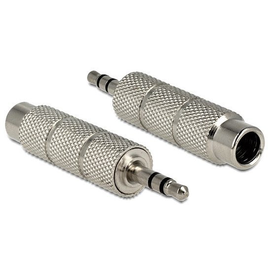 Delock Αντάπτορας Από 3.5Mm Σε 6.3Mm 65548, Μεταλλικός, Ασημί Delock Αντάπτορας Από 3.5Mm Σε 6.3Mm 65548, Μεταλλικός, Ασημί