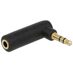Delock Αντάπτορας 3.5Mm Αρσενικό Σε 3.5Mm Θηλυκό 65364, 3Pin, Γωνιακός Delock Αντάπτορας 3.5Mm Αρσενικό Σε 3.5Mm Θηλυκό 65364, 3Pin, Γωνιακός