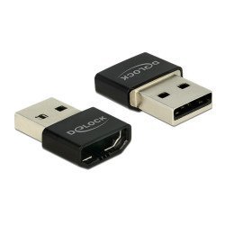 Delock Αντάπτορας Usb Σε Hdmi-A Θηλυκό 65680, Μαύρος Delock Αντάπτορας Usb Σε Hdmi-A Θηλυκό 65680, Μαύρος