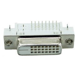 Dvi Connector - Dvi 25P, Nickel, White