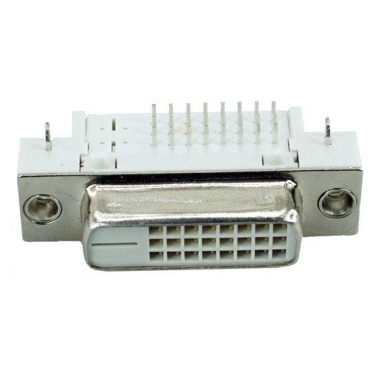 Dvi Connector - Dvi 25P, Nickel, White