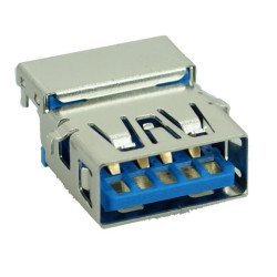 Usb 3.0 Connector A Type, Down, Silver