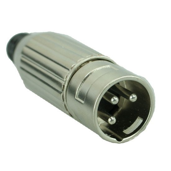 XLR 3 PIN Male, Silver