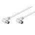 Powertech Καλώδιο Κεραίας Cab-V024, Αρσενικό Σε Θηλυκό, 90°, 3M, Λευκό